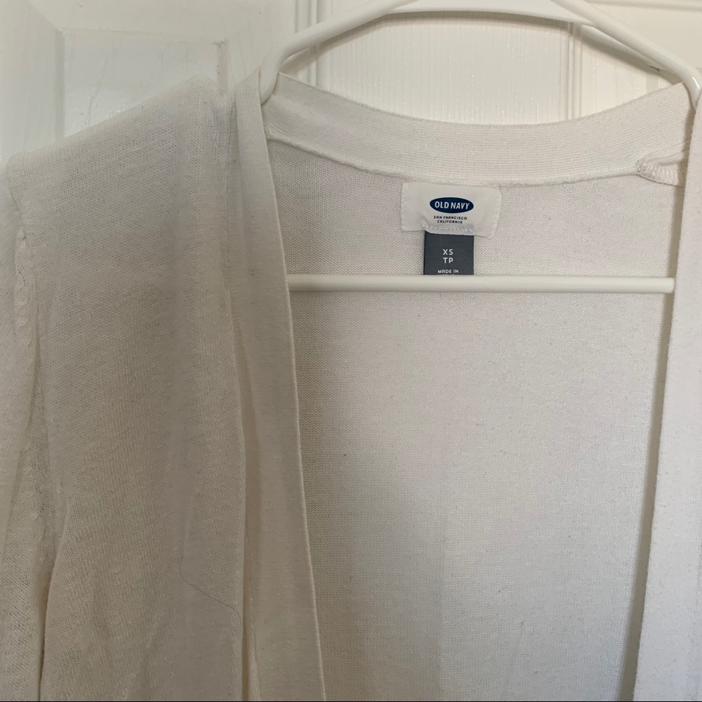 White Old Navy Cardigan